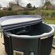 Deluxe Fibreglass Wooden Hot Tub Air Bubbles +led Wood Fired. Rrp £3599! Display