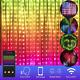 Eambrite Fairy Curtain Lights Color Changing, 400 Led Rgb Window Curtain Lights
