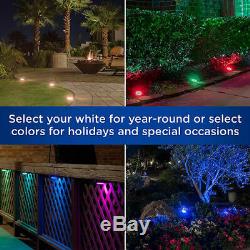 Enbrighten Seasons LED Color-Changing Landscape Lights 6 Pucks, 50ft