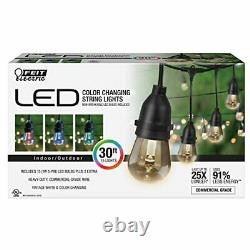 Fet Electric Feit 72018 30 Ft. 15 Bulbs Color Changing LED String Christmas H