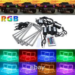 For 2007-2013 GMC Sierra Truck Multi-Color RGB Changing LED Headlight Halo Rings