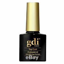 Gdi nails Glossy NO WIPE TOP COAT Salon Professional UV LED Gel Nail Polish