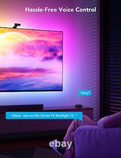 Govee Envisual LED TV Backlight T2 with Dual Cameras, DreamView RGBIC Wi-Fi TV