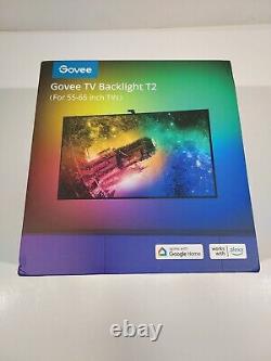 Govee Envisual TV Backlight T2 with Dual Cameras 11.8ft RGBIC Wi-Fi TV LED Ba