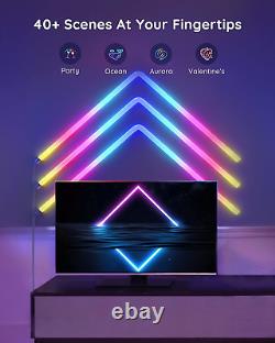 Govee Glide RGBIC Smart Wall Light, Music Sync LED Gaming Lights with 40+ Work 8