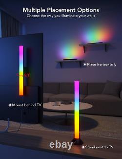 Govee RGBIC TV Light Bars, 38cm WiFi TV Backlight with Double Light Beads, Smart