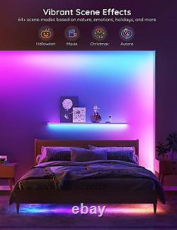 Govee Smart RGBIC LED Strip Lights 65.6Ft, Alexa LED Light Strip Work with Googl
