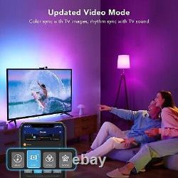 Govee WiFi LED TV Backlights with Camera, DreamView T1 Smart RGBIC TV Light f