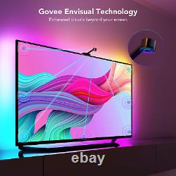 Govee WiFi LED TV Backlights with Camera, DreamView T1 Smart RGBIC TV Light for