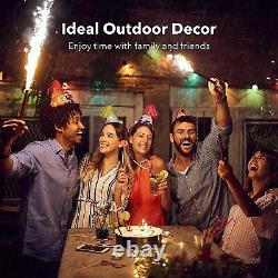 HBN 96ft Outdoor Smart String Lights, 30 Bulbs, Works with Alexa/Google Home