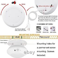 HONWELL Motion Sensor LED Ceiling Light, RGB Color Changing Ceiling Lamp with