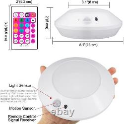 HONWELL Motion Sensor LED Ceiling Light, RGB Color Changing Ceiling Lamp with