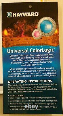 Hayward ColorLogic 12v LED Color Changing Pool Light LPCUS 11100 May need work