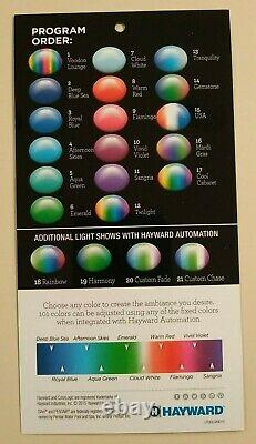 Hayward ColorLogic 12v LED Color Changing Pool Light LPCUS 11100 May need work