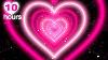 Heart Tunnel Pink Heart Background Neon Heart Background Video Wallpaper Heart 4k Loop 10 Hours