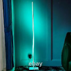 Helix Color Changing RGB LED Corner Floor Lamp Pole Light Living Room Modern