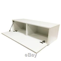 High Gloss Sideboard LED Cabinet Cupboard 2/3/4 Doors Drawer Storage White Black