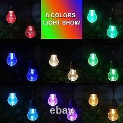 IPStank 96FT Outdoor Patio Lights Color Changing, RGB LED String Lights with