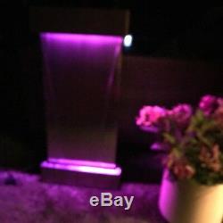 Indoor / outdoor Wall water feature LED colour change lights Chrstmas gift