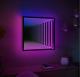 Infinity Mirror Led Wall Lamp, Geometric Rgb Colour Changing Wall Decor (50cm)
