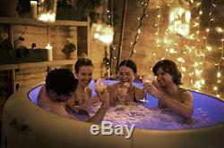 JULY DELIVERY Lay-Z-Spa Paris 4-6 person Hot Tub, LED Lights, Cover Included