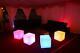 Joblot Of 40 X Light Up Led Colour Changing Cube Stool Seat Chair Illuminated