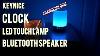 Keynice Clock Color Changing Led Touch Lamp Bluetooth Speaker