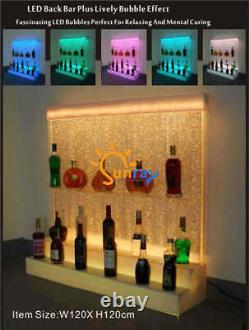 LED Bar Shelves Illuminated Club & Bar Furniture Acrylic RGB Colour Changing New