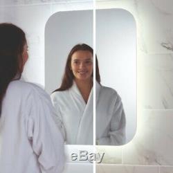 LED Bathroom Mirror Demister Pad Shaver Socket Colour Change 600mm x 800mm Mains