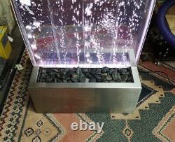 LED Bubble Water Wall Colour Changing Remote Control Stainless Steel 6ft Tall