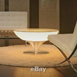 LED Illuminated Coffee Table & Cube Chair Color Changing Cocktail Event Portable