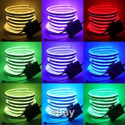 LED RGB Neon Flex Light 220V Waterproof IP67 Light Outdoor RGB Neon Flex UK Plug