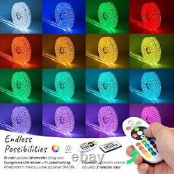 LED Rope Lights 150 Ft SMD 5050 Water-Resistant Color Changing Strip Light Ou