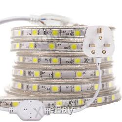 LED Strip 220V 240V RGB Colour Changing Waterproof Commercial Lights+UK Plug