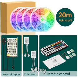 LED Strip Lights 5-20m 5050 RGB Color Changing Full Kit with Remote Home Kitchen
