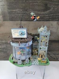 LEMAX SPOOKY TOWN HALLOWEEN Village Wicked Fast Broomsticks 2011 Retired TESTED