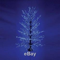 Large 3m Colour Changing Red & Blue Cherry Tree with 5,376 LED's Christmas Tree