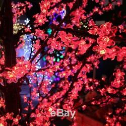 Large 3m Colour Changing Red & Blue Cherry Tree with 5,376 LED's Christmas Tree