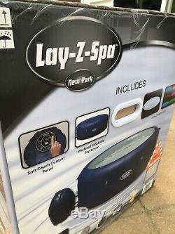 Lay Z Spa New York, Hot Tub Jacuzzi With Built In LED Lights. + Cleaning Kit