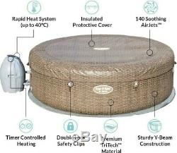 Lay Z Spa ST MORITZ Luxury AirJet Hot Tub Large 7 Adults Lazy With 7 Colour LED