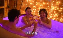 Lay-z-spa Paris Airjet Hot Tub Brand New Led Lights Uk Stock Free Delivery