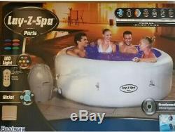 Lazy Lay-Z-Spa bestway Paris Hot Tub, LED 4-6 ppl