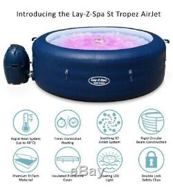 Lazy Spa Saint St Tropez LED Airjet Hot Tub 4-6 Person (Vegas Helsinki Milan)