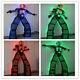 Luminous Colorful Discoloration Led Robot Clothing Suit Remote Control Change