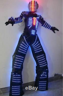 Luminous Colorful Discoloration LED Robot Clothing Suit Remote Control Change