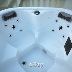 Luxury Outdoor Whirlpool Hot Tub with Heater Ozone LED for 4 Persons Spa Pool