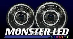 MONSTER Stage 3 LED Headlights Jeep Wrangler HIDprojectors Color Changing 7
