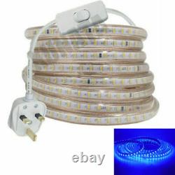 Mains Plug 220V 240V LED Strip Lights 3014 2835 Waterproof Commercial Tape Rope