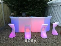 Mobile Colour Changing LED Bar for HIRE for Weddings, Parties, Corporate Events