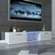 Modern 160cm Tv Unit Cabinet Stand High Gloss Doors With Rgb Led Lights Drawers
